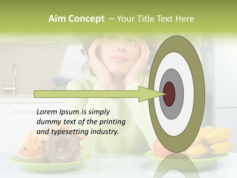 Cake Nutrition Fruit PowerPoint Template