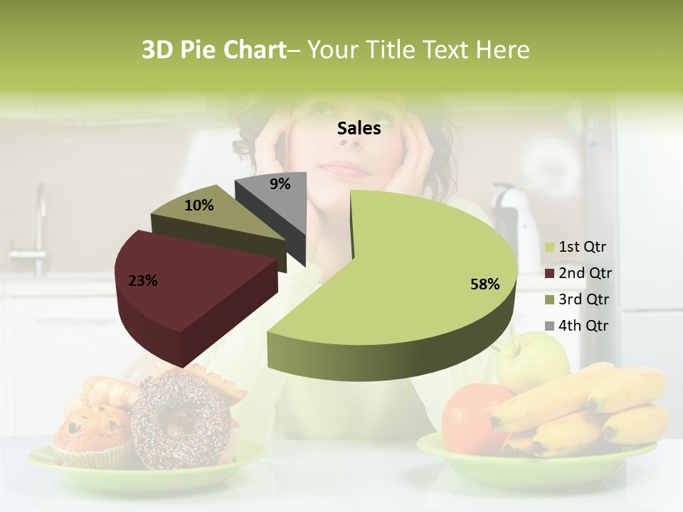 Cake Nutrition Fruit PowerPoint Template