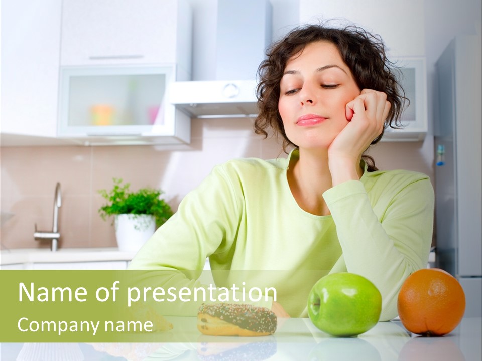 Junk Nutrition Green PowerPoint Template