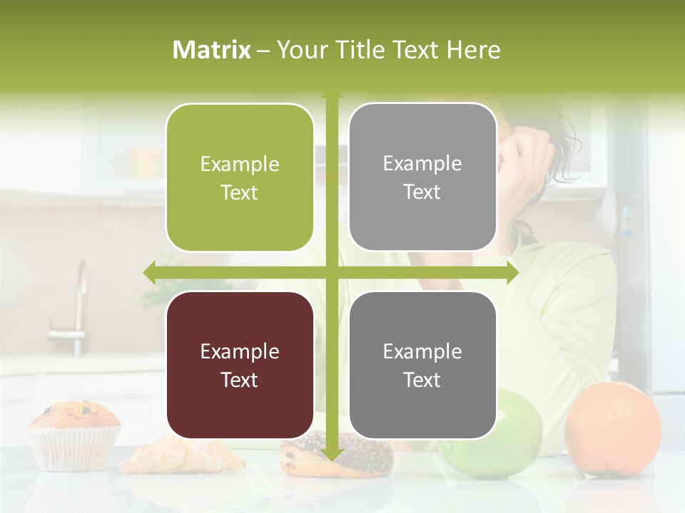 Junk Nutrition Green PowerPoint Template