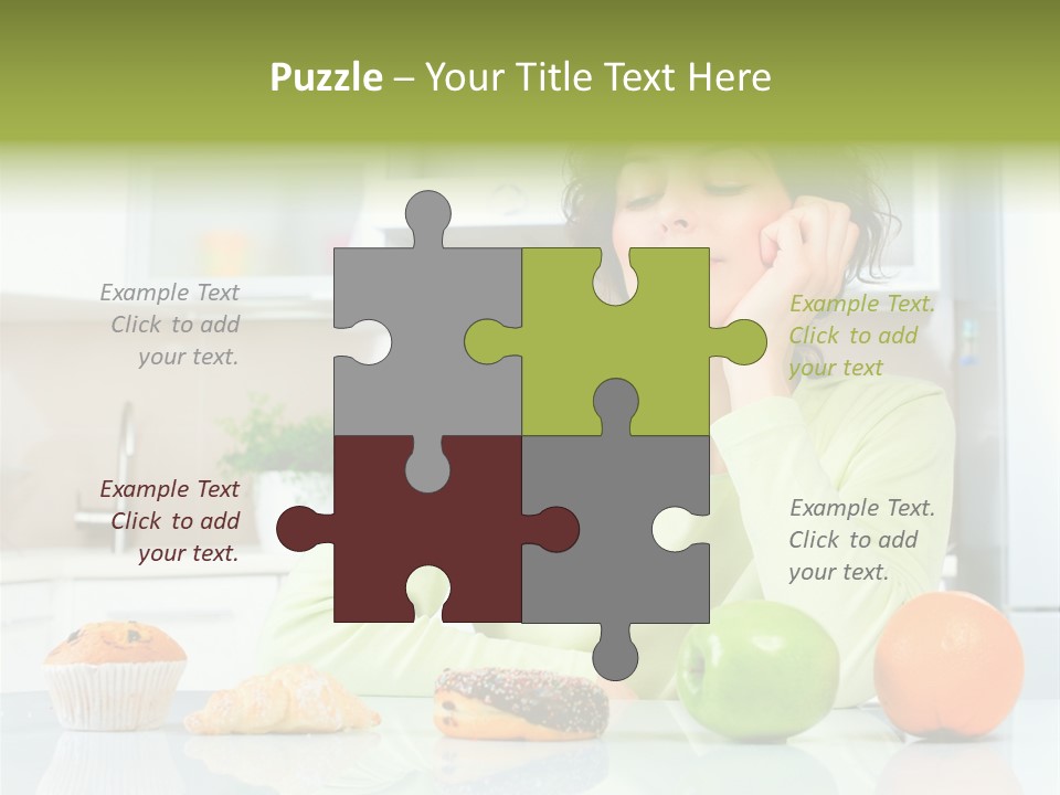 Junk Nutrition Green PowerPoint Template