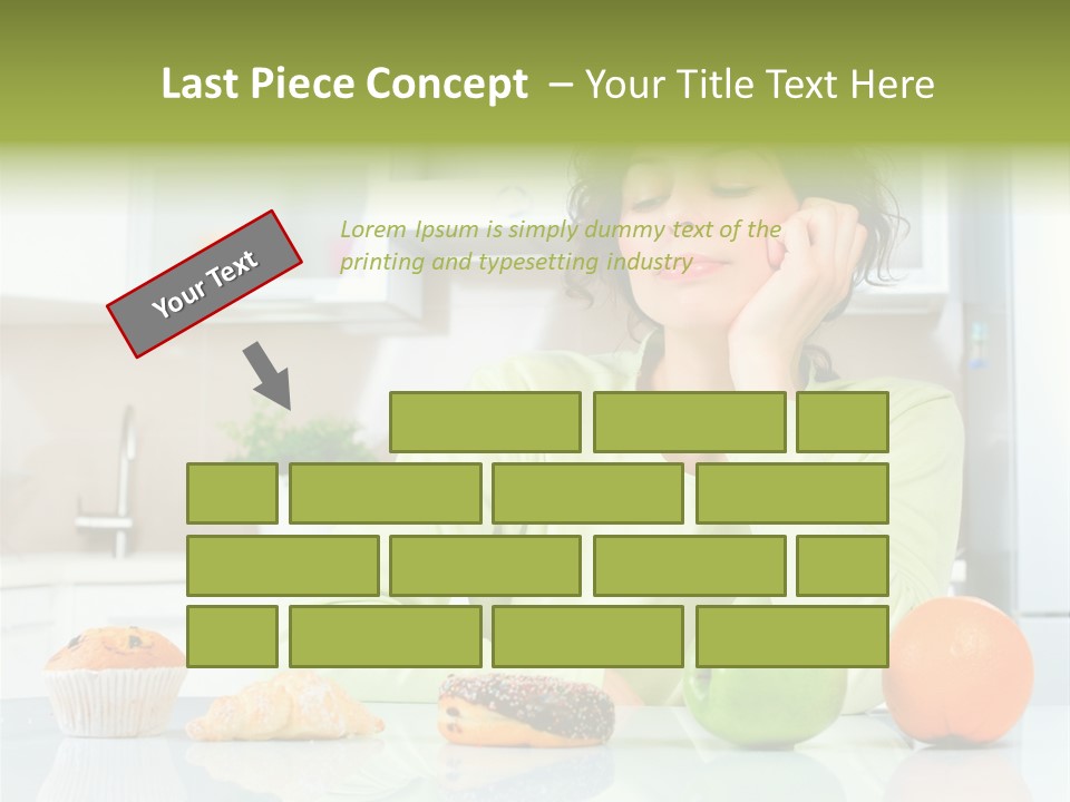 Junk Nutrition Green PowerPoint Template