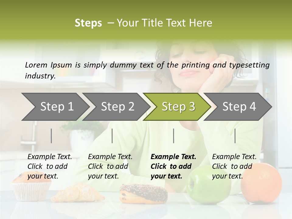 Junk Nutrition Green PowerPoint Template