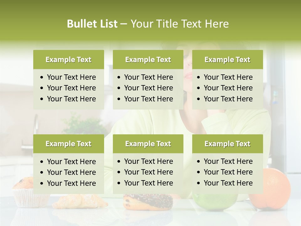 Junk Nutrition Green PowerPoint Template