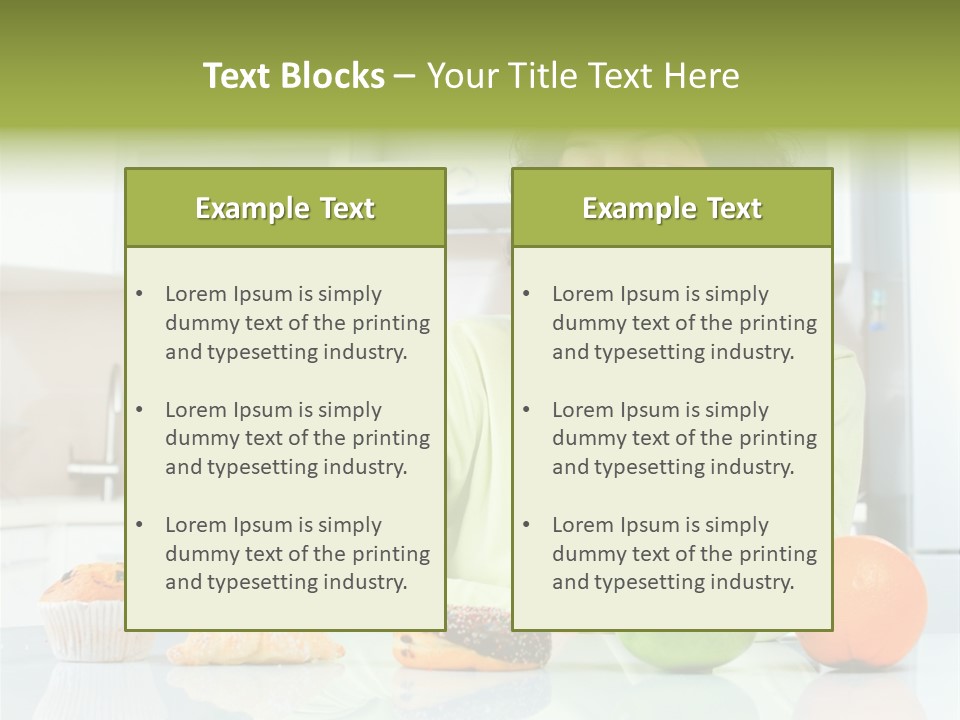 Junk Nutrition Green PowerPoint Template