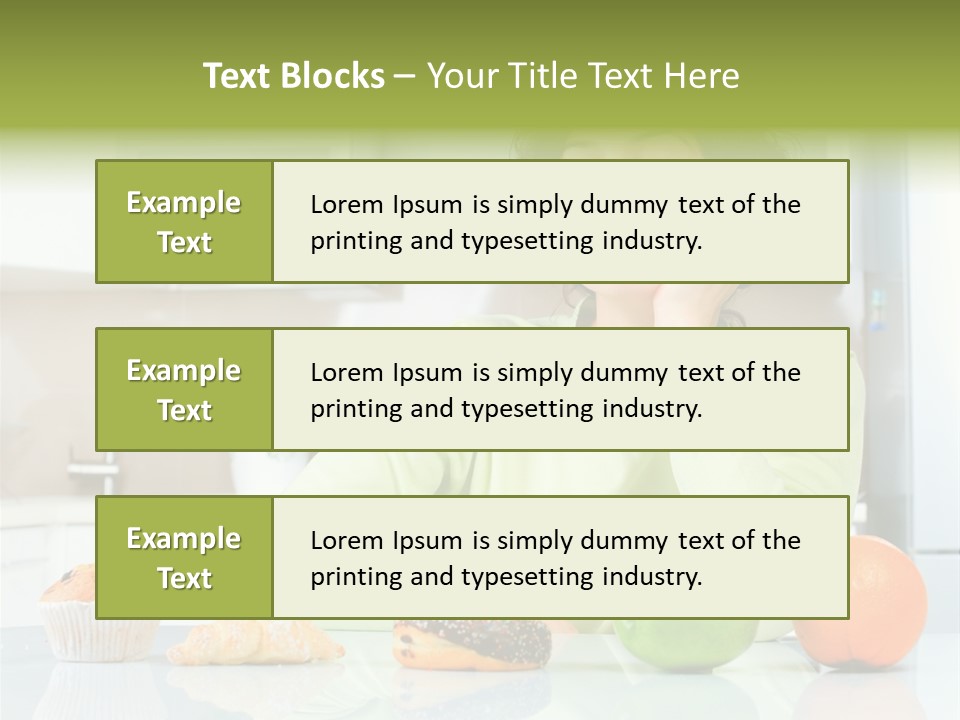 Junk Nutrition Green PowerPoint Template