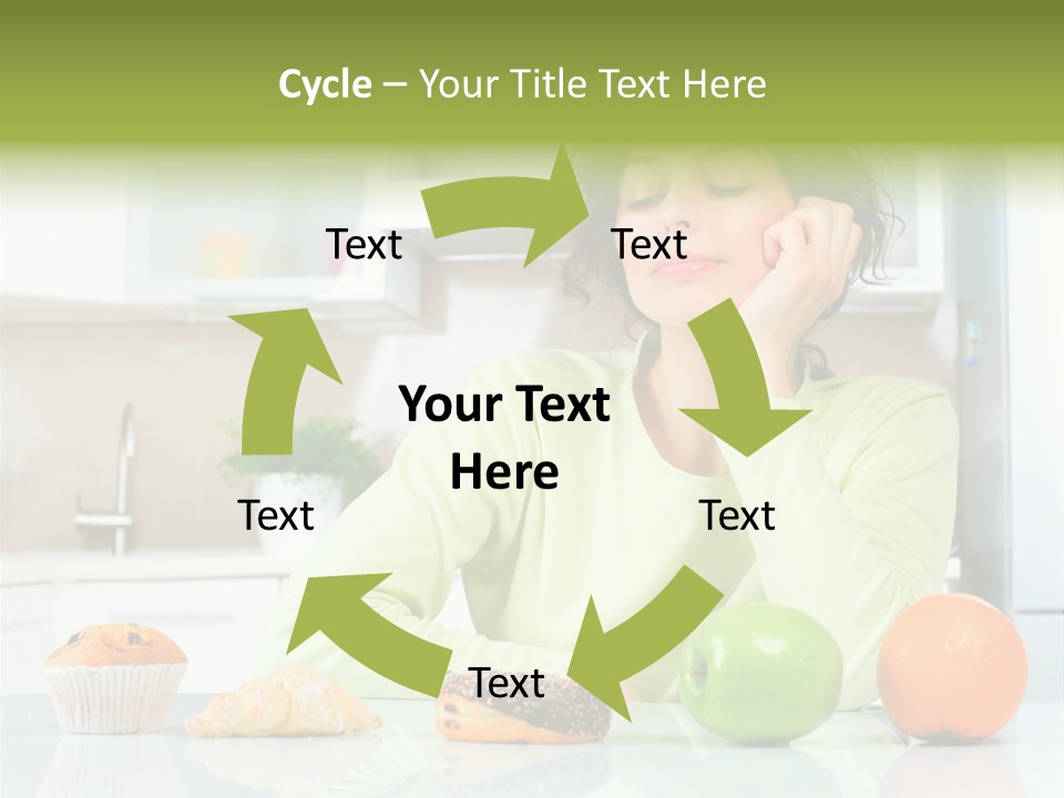 Junk Nutrition Green PowerPoint Template