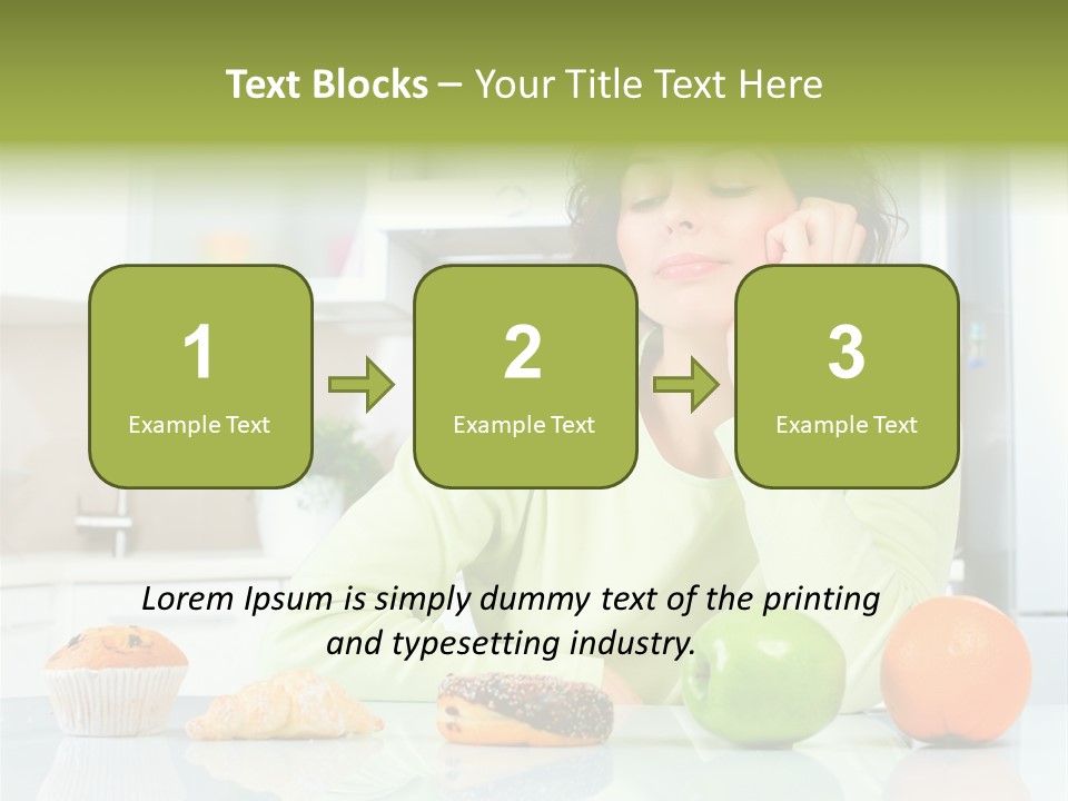 Junk Nutrition Green PowerPoint Template