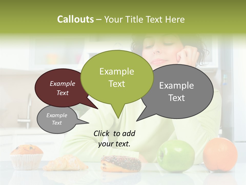 Junk Nutrition Green PowerPoint Template