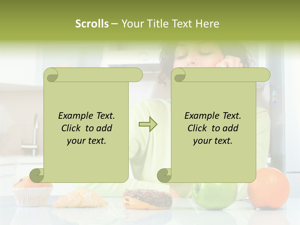 Junk Nutrition Green PowerPoint Template