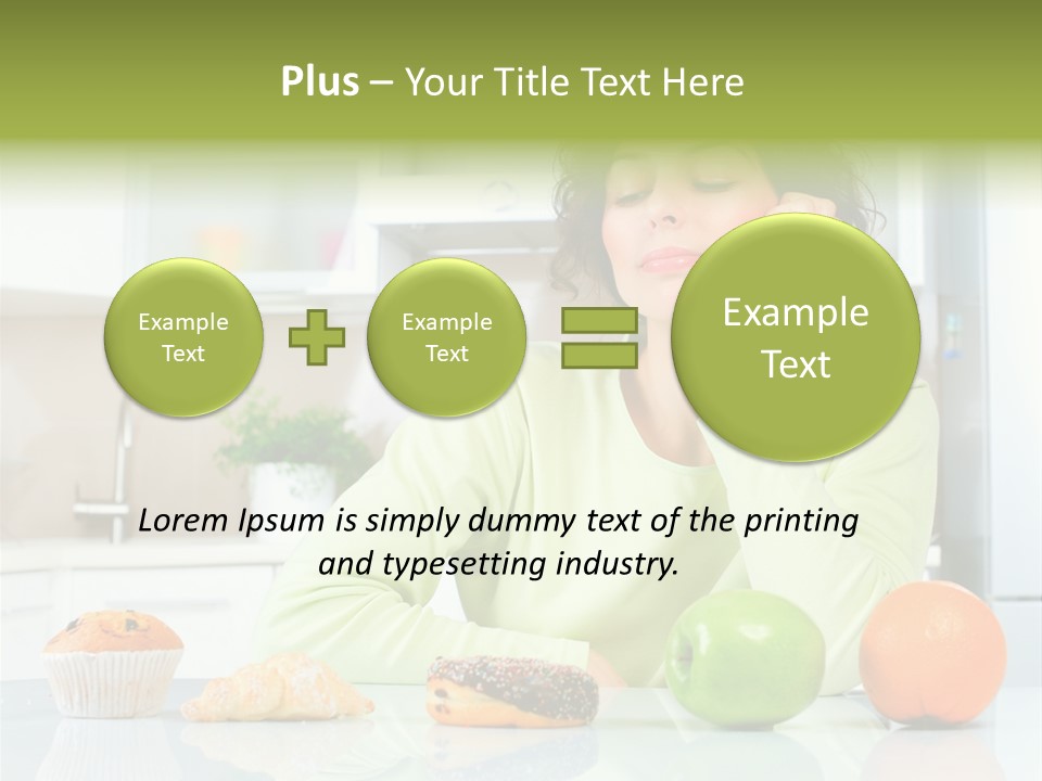 Junk Nutrition Green PowerPoint Template