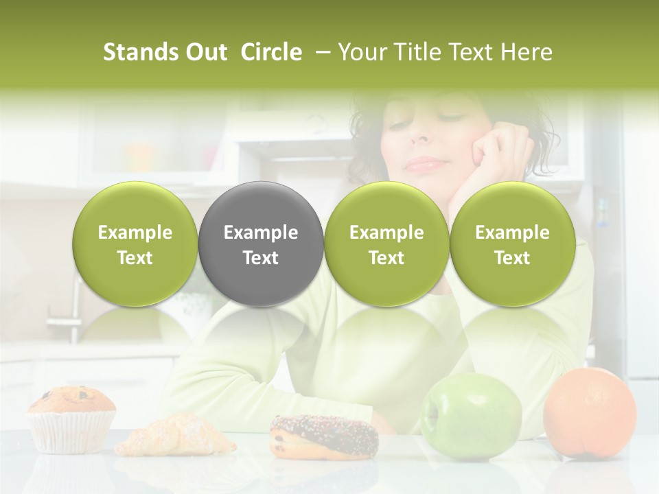 Junk Nutrition Green PowerPoint Template