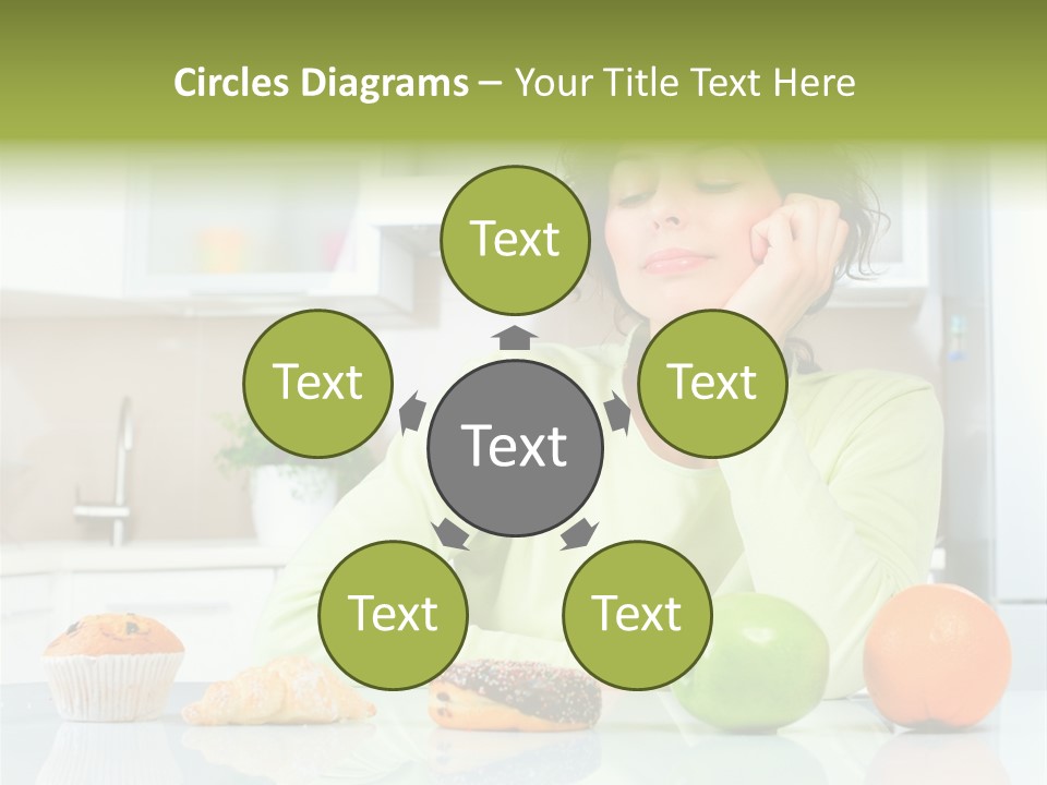 Junk Nutrition Green PowerPoint Template