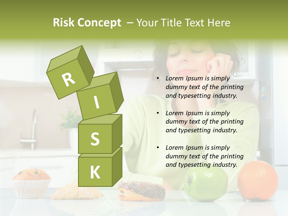 Junk Nutrition Green PowerPoint Template