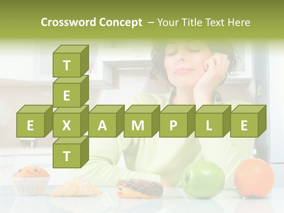 Junk Nutrition Green PowerPoint Template