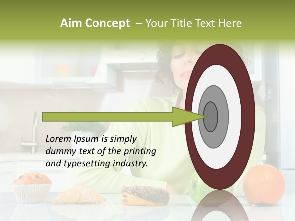 Junk Nutrition Green PowerPoint Template