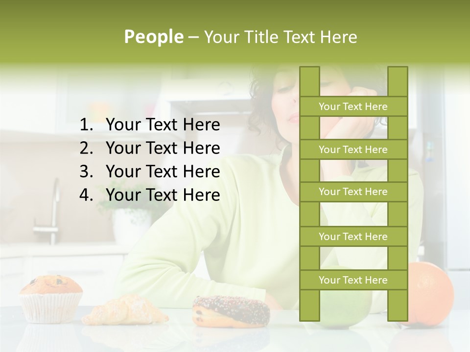 Junk Nutrition Green PowerPoint Template