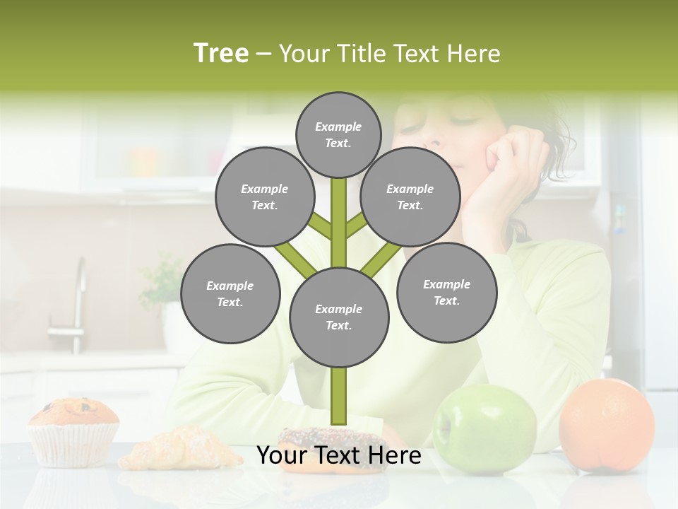 Junk Nutrition Green PowerPoint Template