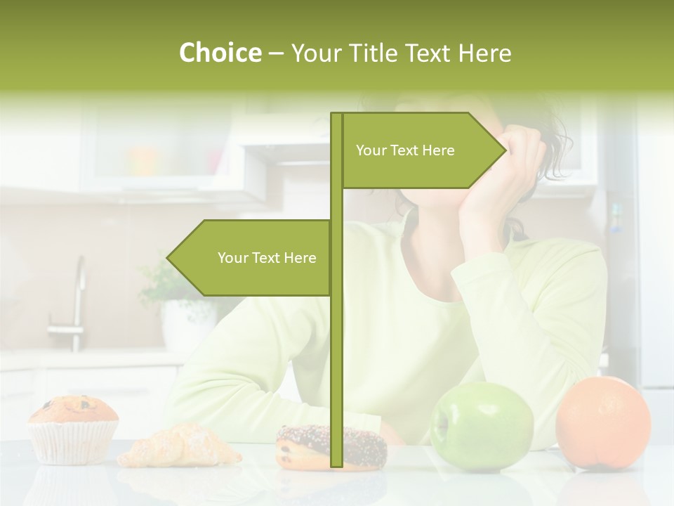 Junk Nutrition Green PowerPoint Template