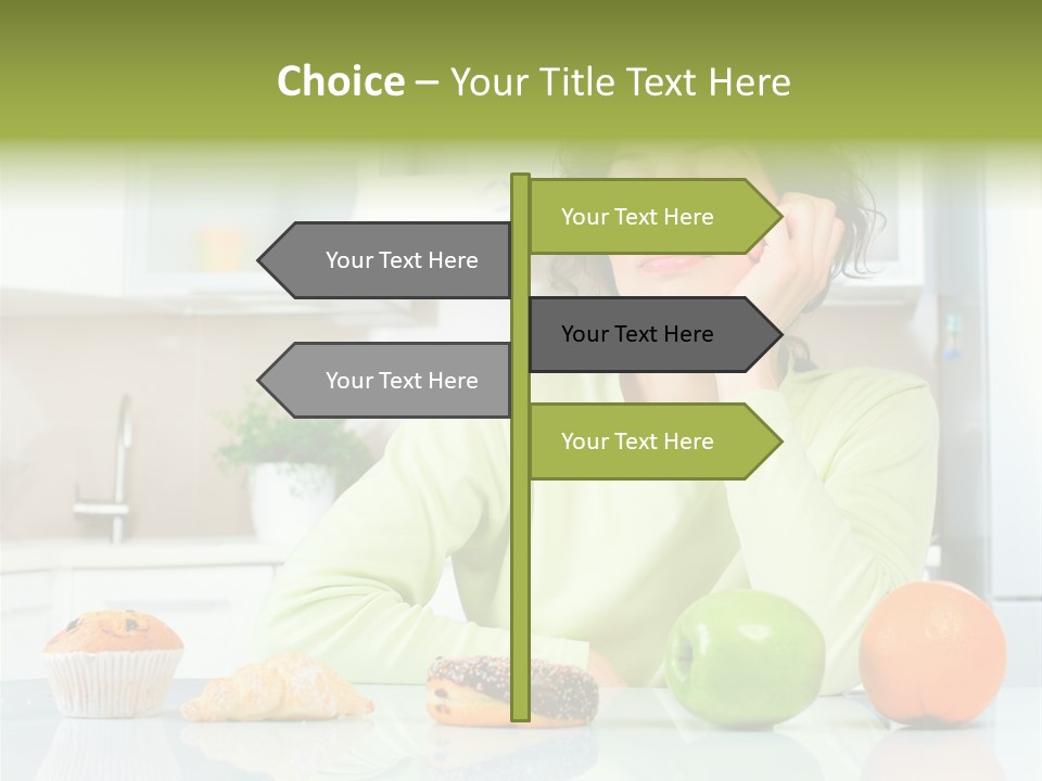 Junk Nutrition Green PowerPoint Template