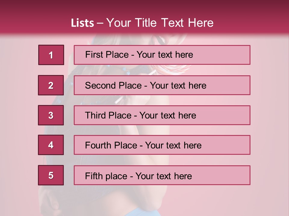 Pinup Female Woman PowerPoint Template