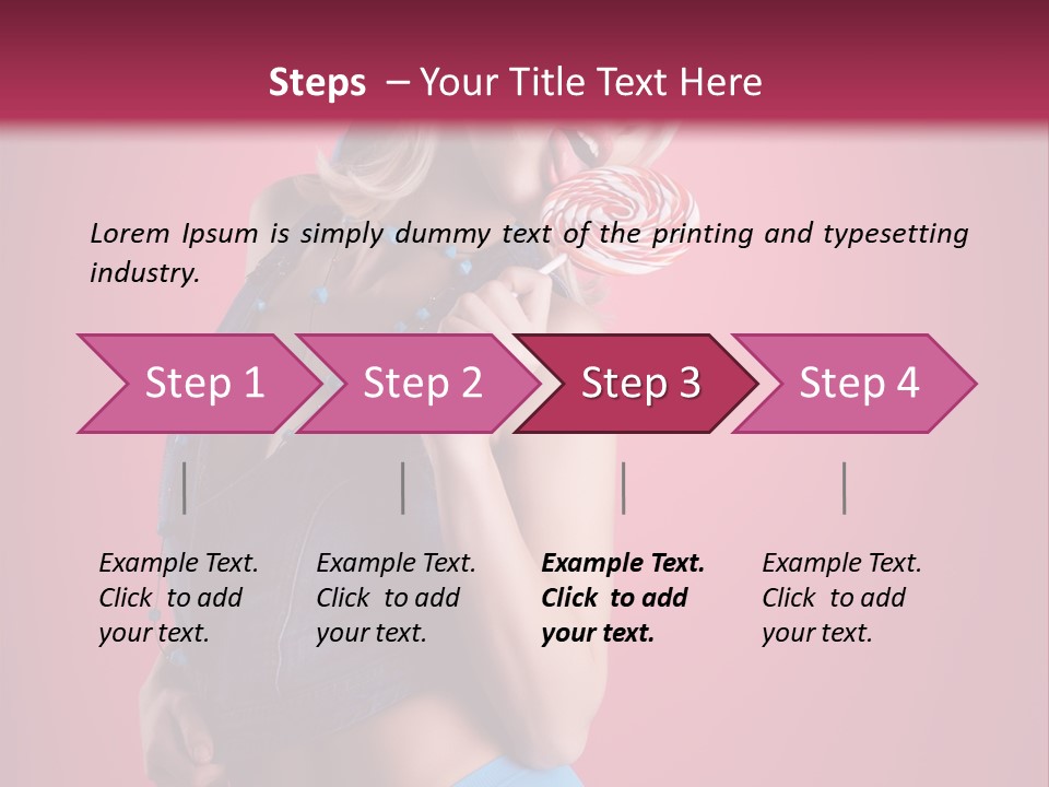 Pinup Female Woman PowerPoint Template