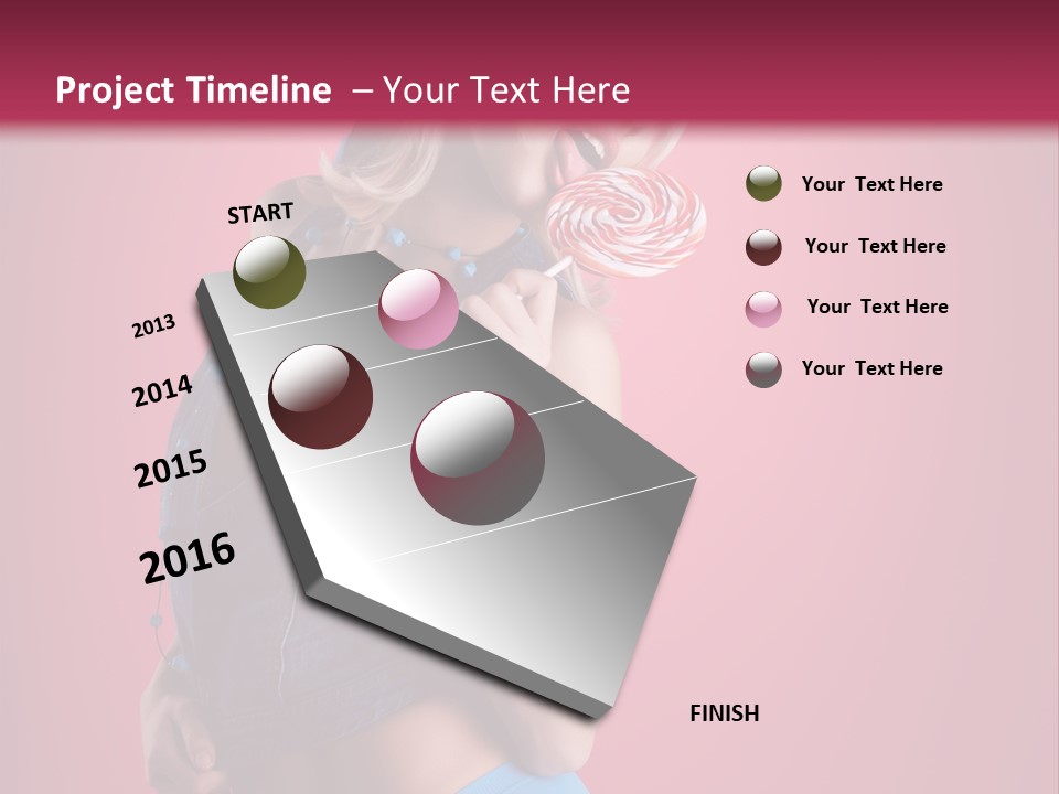 Pinup Female Woman PowerPoint Template