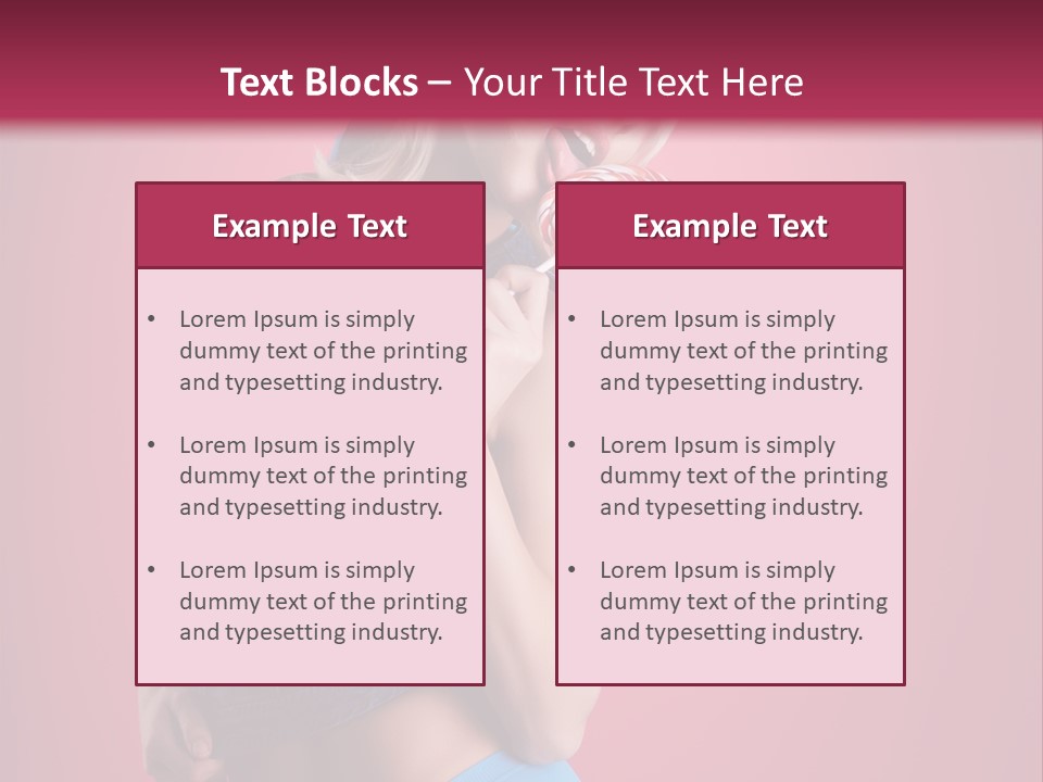 Pinup Female Woman PowerPoint Template