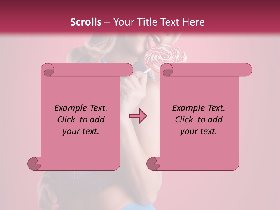 Pinup Female Woman PowerPoint Template