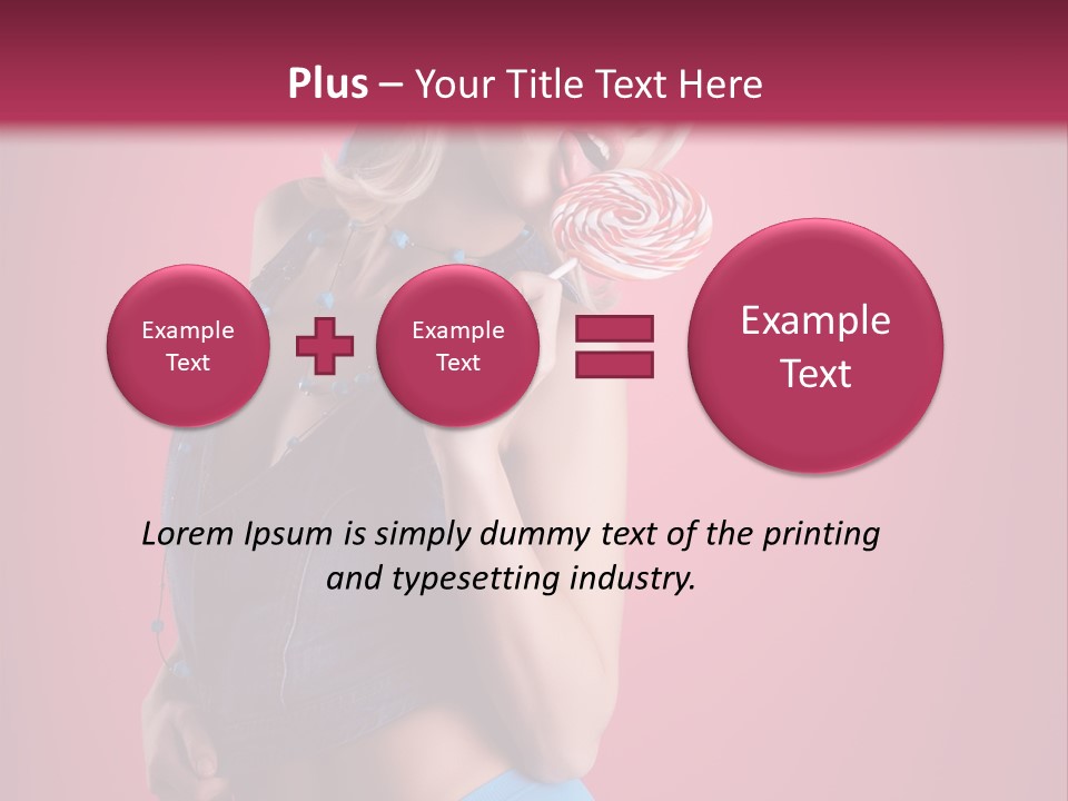 Pinup Female Woman PowerPoint Template