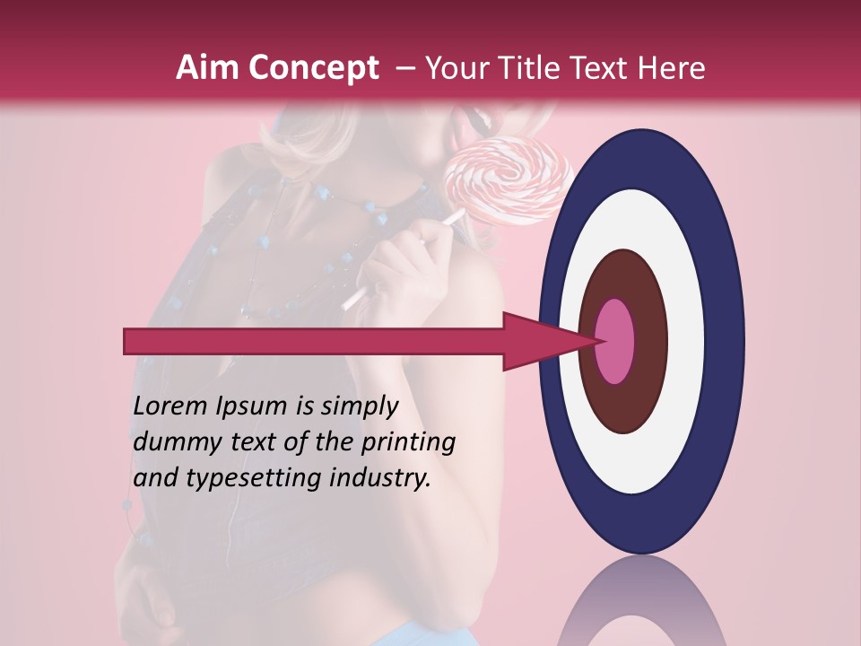 Pinup Female Woman PowerPoint Template