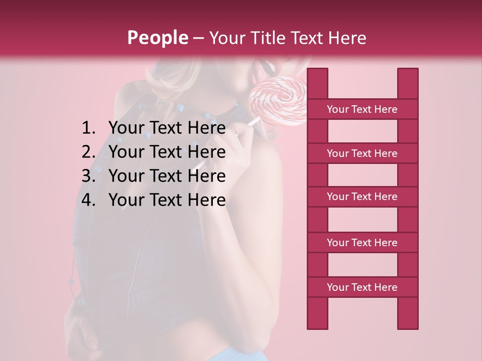 Pinup Female Woman PowerPoint Template