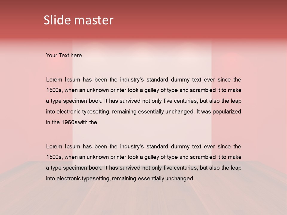 Frame Exhibition Indoor PowerPoint Template