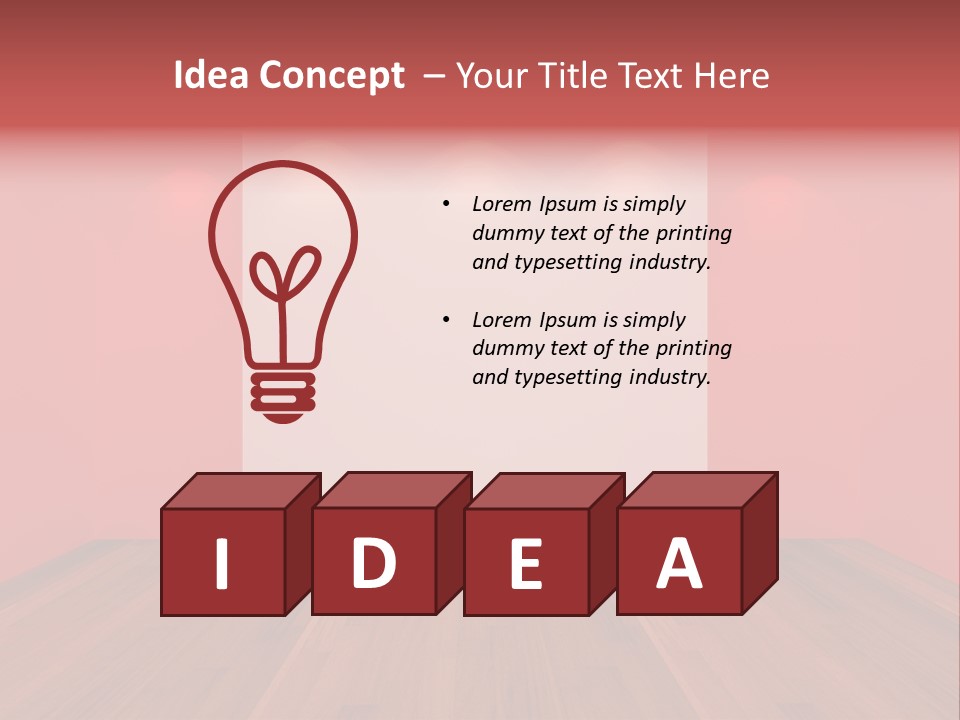 Frame Exhibition Indoor PowerPoint Template