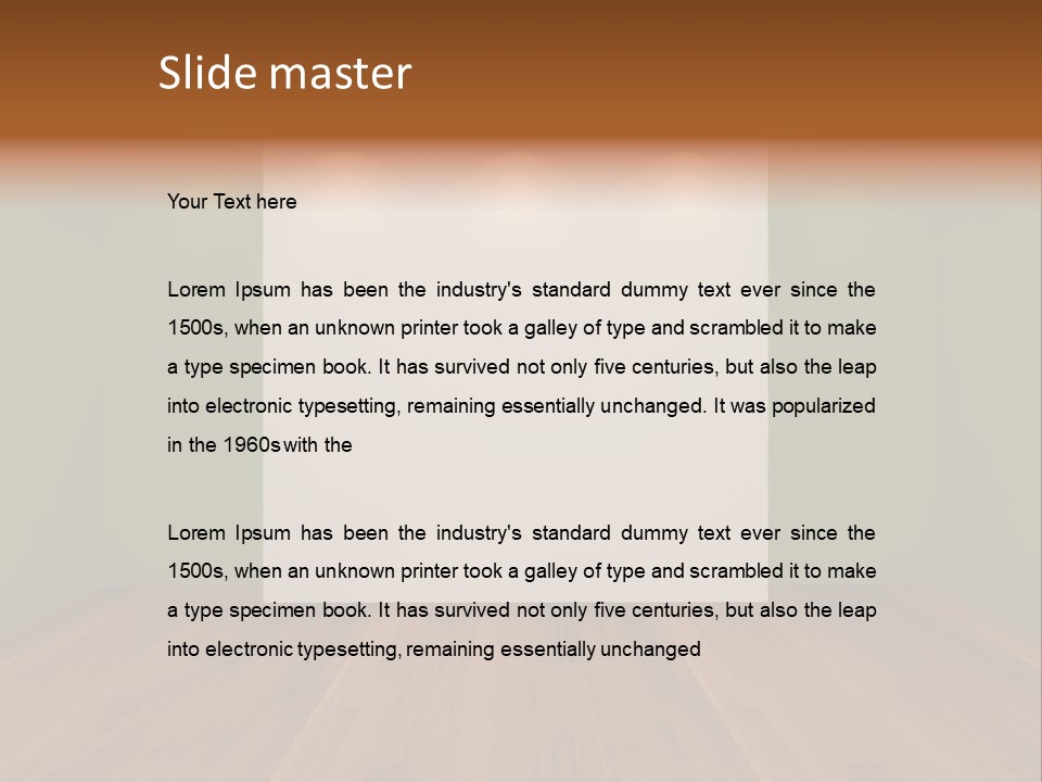 Exhibition House Ceiling PowerPoint Template