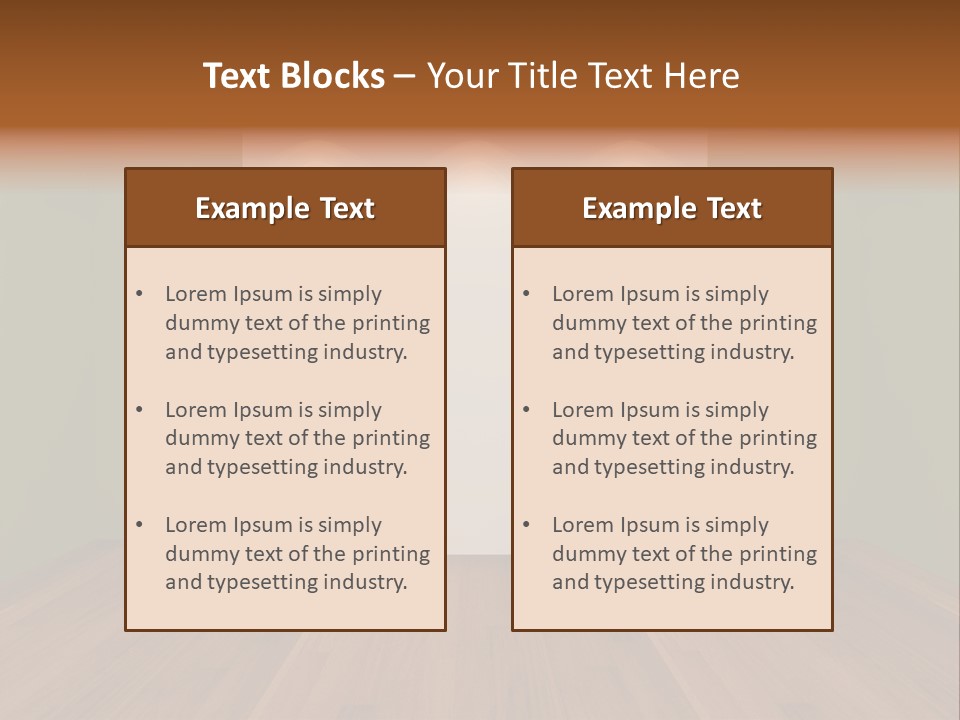 Exhibition House Ceiling PowerPoint Template