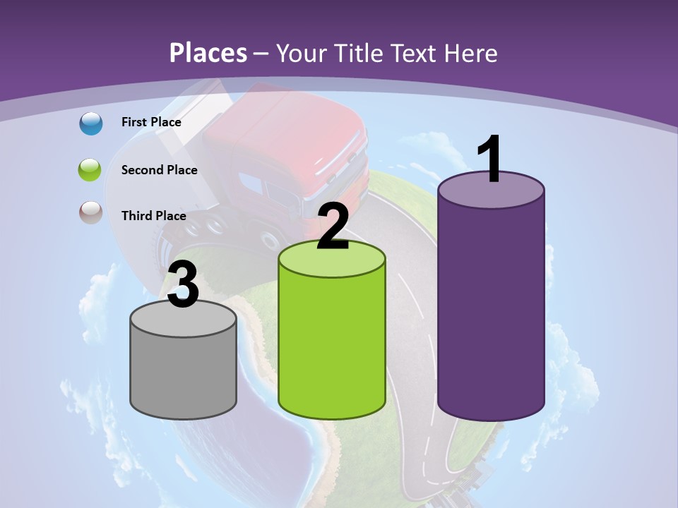 Truck Background Coast PowerPoint Template