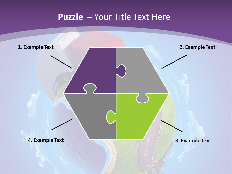 Truck Background Coast PowerPoint Template