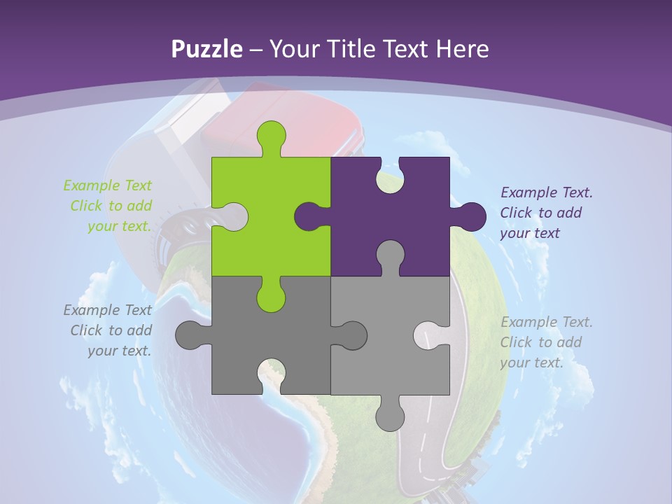 Truck Background Coast PowerPoint Template