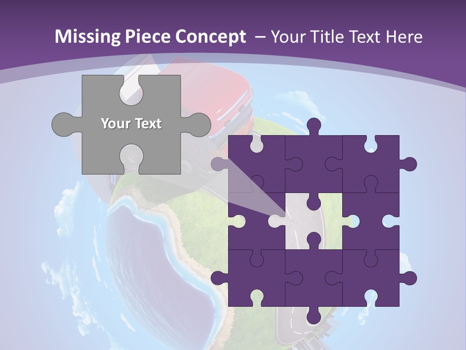 Truck Background Coast PowerPoint Template