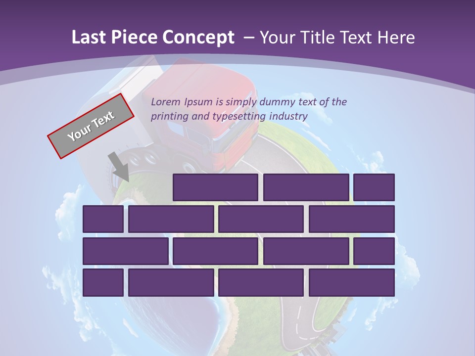 Truck Background Coast PowerPoint Template