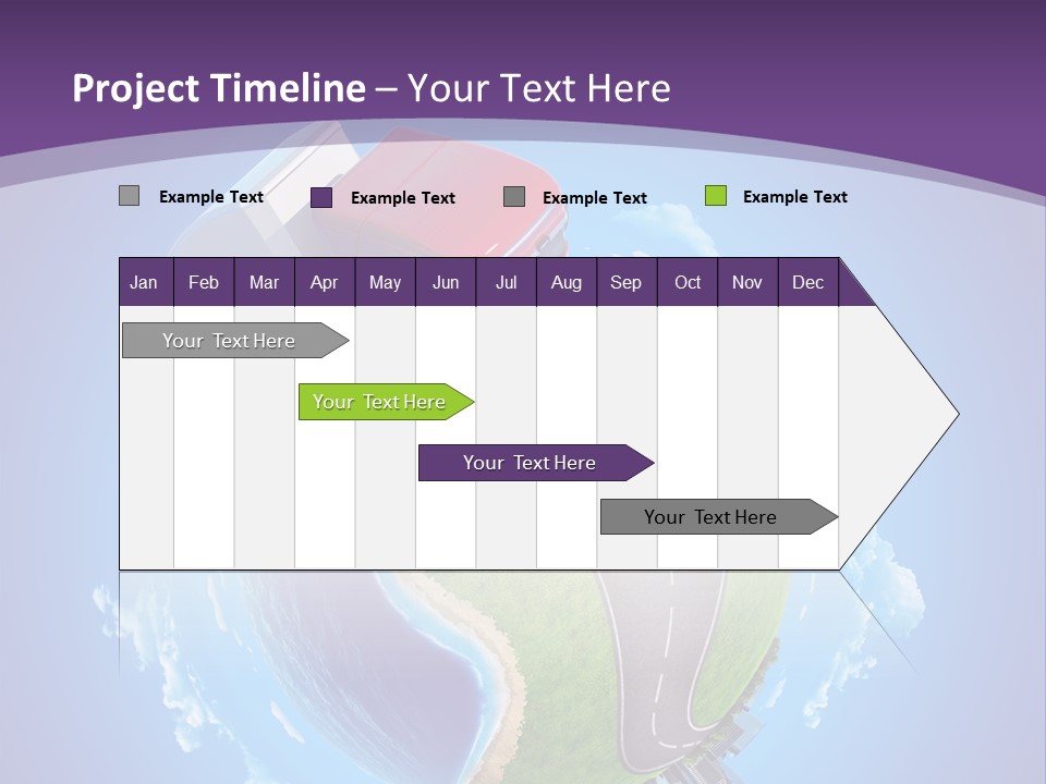 Truck Background Coast PowerPoint Template
