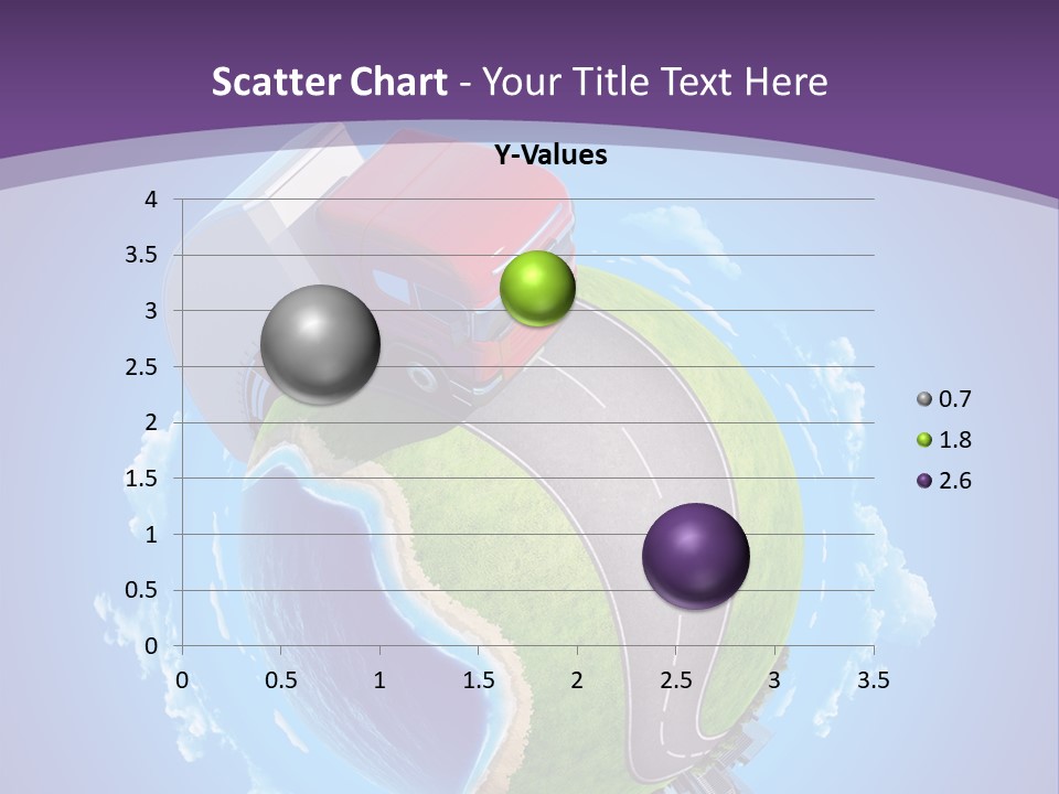 Truck Background Coast PowerPoint Template