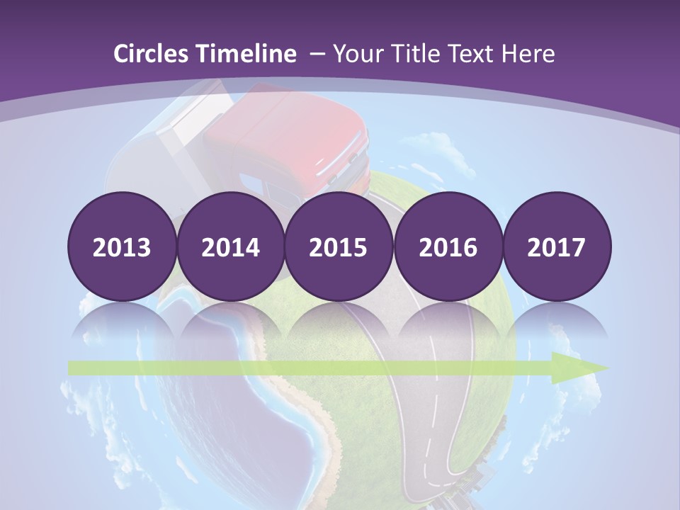 Truck Background Coast PowerPoint Template