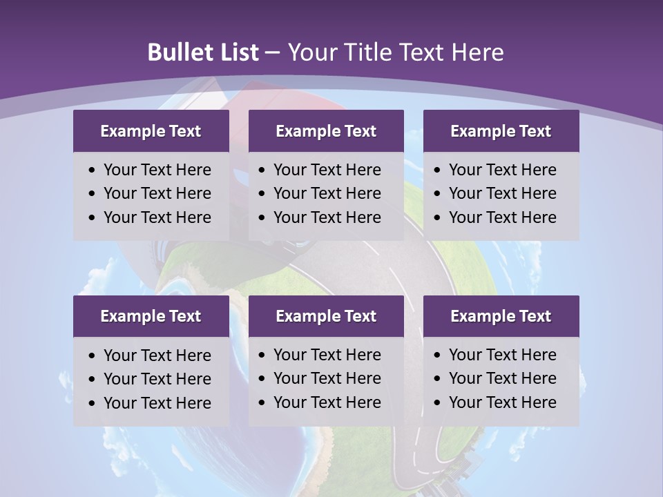 Truck Background Coast PowerPoint Template
