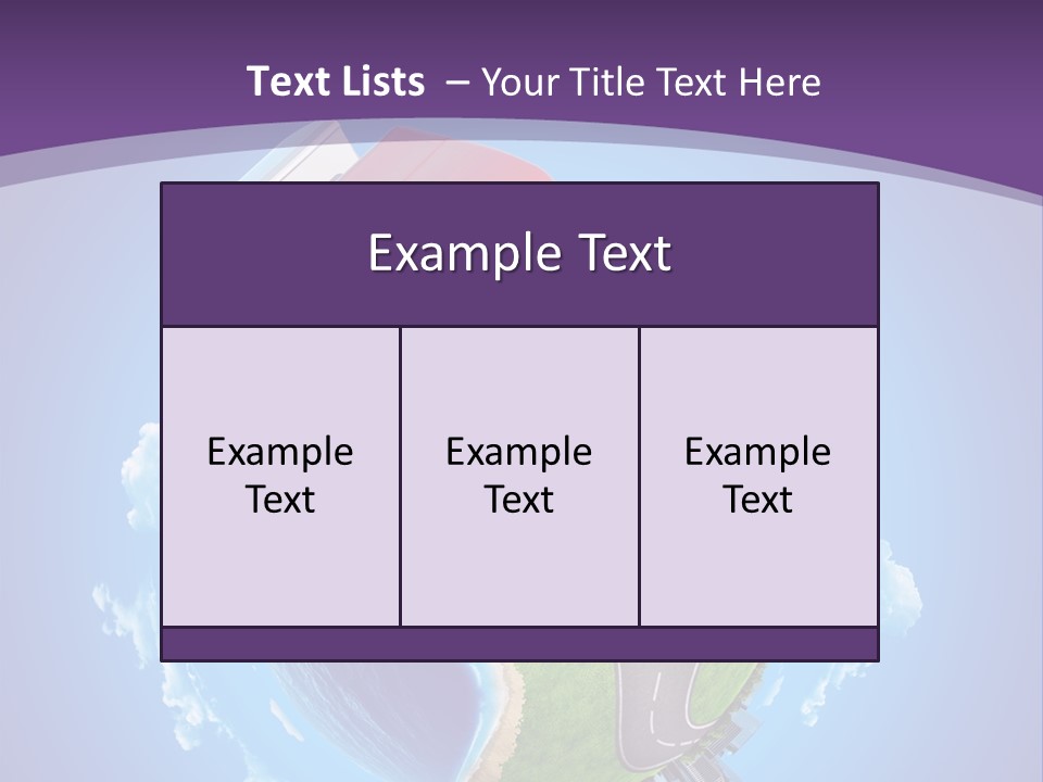 Truck Background Coast PowerPoint Template