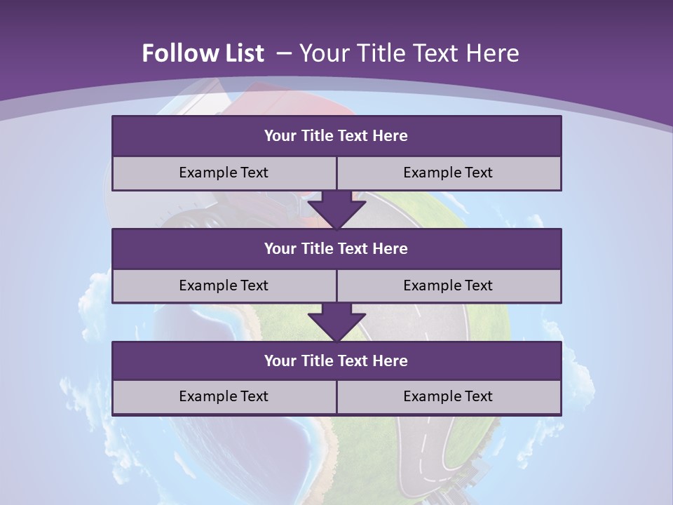 Truck Background Coast PowerPoint Template