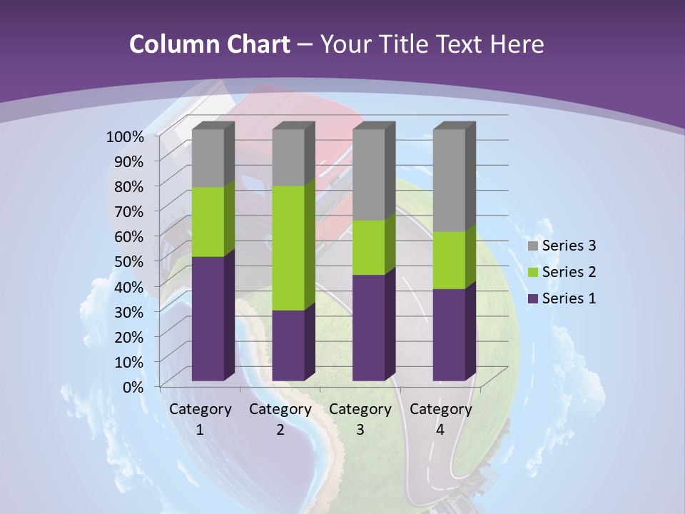 Truck Background Coast PowerPoint Template