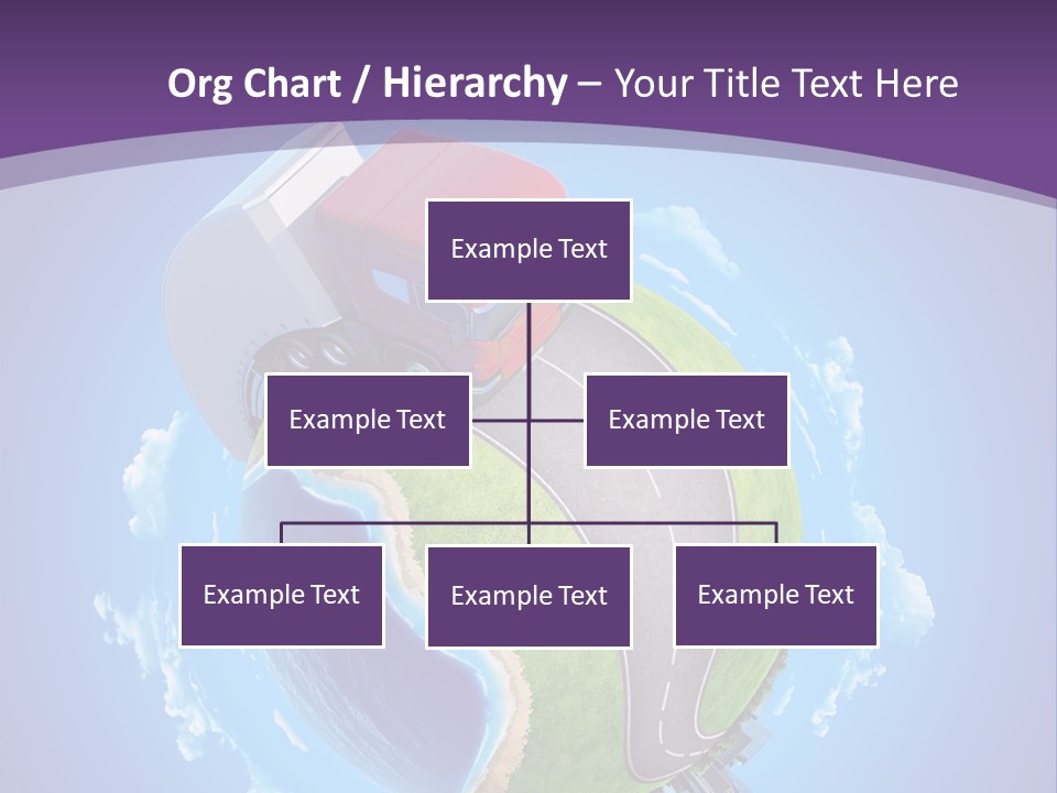 Truck Background Coast PowerPoint Template
