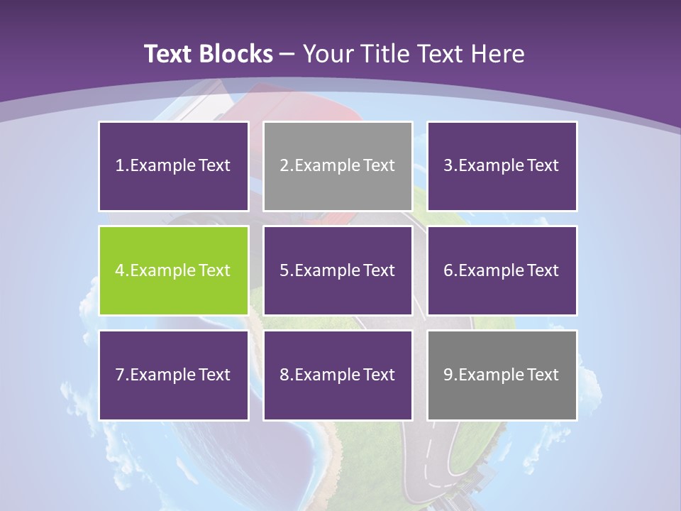 Truck Background Coast PowerPoint Template